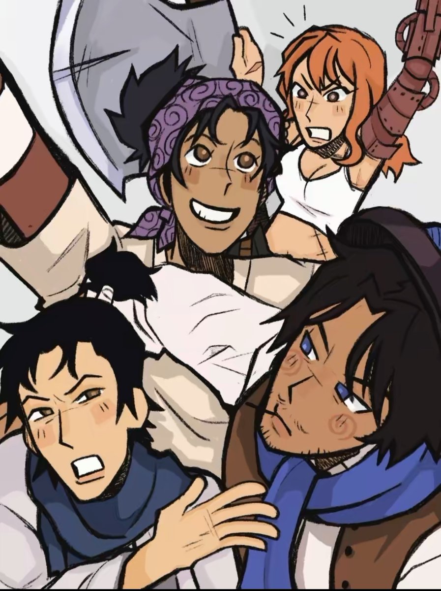 i need to get back on my grind i forgot to post this 
(hinted pre historic/cannon #zosan / #SanZo )