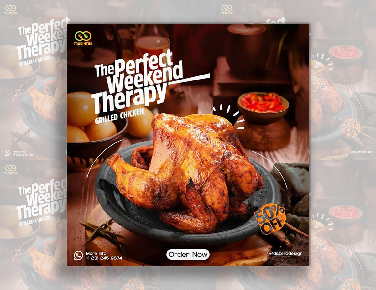 dazerodesign's tweet photo. Want to boost your restaurant promotions with eye-catching visuals?

Here’s a look at my Food Social Media Post Designs — crafted to not only showcase your delicious dishes but also highlight special offers, discounts, and new menu launches in a way that grabs attention instantly https://t.co/6WCfhc8nwH