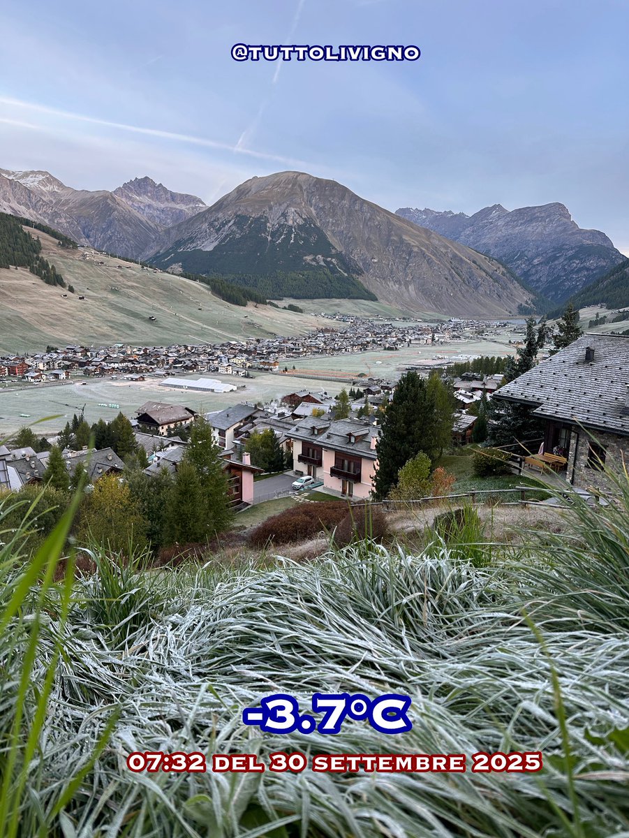 TuttoLivigno's tweet photo. Ecco la brina! Stamattina siamo sotto lo zero, ma nulla di insolito per Livigno 😉 Buongiorno a tutti!
#livigno #brina #sottozero #temperatura #fblifestyle https://t.co/GEx2syvphQ