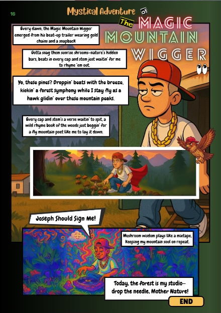 CrimeFederal's tweet photo. @thenightshiftio @Ba6yRa9e 🌄✨ Comic Spotlight: Mystical Adventure of the Magical Mountain Wigger 🪄
Born from late-night laughs and real-talk in the Night Shift space, this comic brings our wildest conversations to life on the page. #ShiftHeadsMagazine #NightShift #ComicSpotlight https://t.co/hhJrl8PyB9