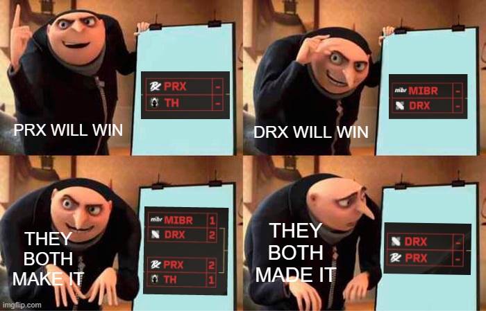 Tough week for us PACIFIC fans 😩✋

<a href="/pprxteam/">Paper Rex</a> 🆚 <a href="/DRX_VALORANT/">DRX VALORANT</a> 
#VALORANTChampions