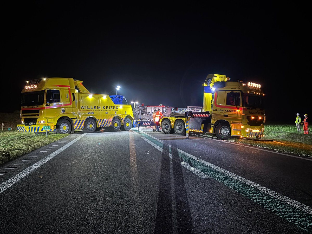 Dodelijk ongeval met motorrijder en vrachtwagen op N391