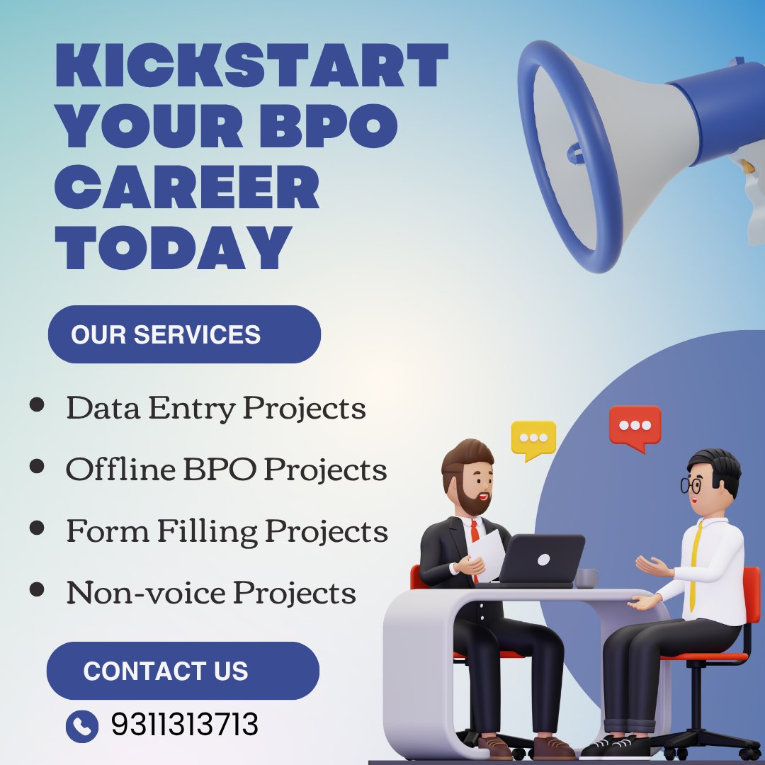SJosheph48267's tweet image. 🚀 Outsourcing that drives growth.
Call us: 9311313713
.
.
.

#BPOProjects  #FormFillingProjects, #DataEntryProjects,  #NonVoiceProjects #ZoeticBPO #MaharashtraBusiness #GujaratBusiness #KarnatakaBusiness #TamilNaduBusiness #DelhiBusiness #TelanganaBusiness #UttarPradeshBusiness