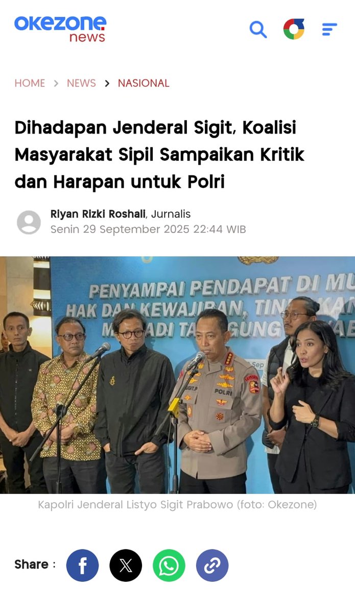 Dihadapan Jenderal Sigit, Koalisi Masyarakat Sipil Sampaikan Kritik dan Harapan untuk Polri #DewasaSampaikanAspirasi
Berpendapat Dengan Baik