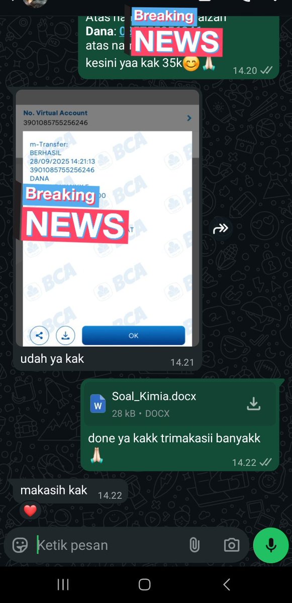 📌TESTIMONI JOKI TUGAS KIMIA
Haloo guyss yang mau joki aku open setiap harii yaa🤩
Langsung aja wa di bio akuu!!
#zonauang #jokitugasmurah