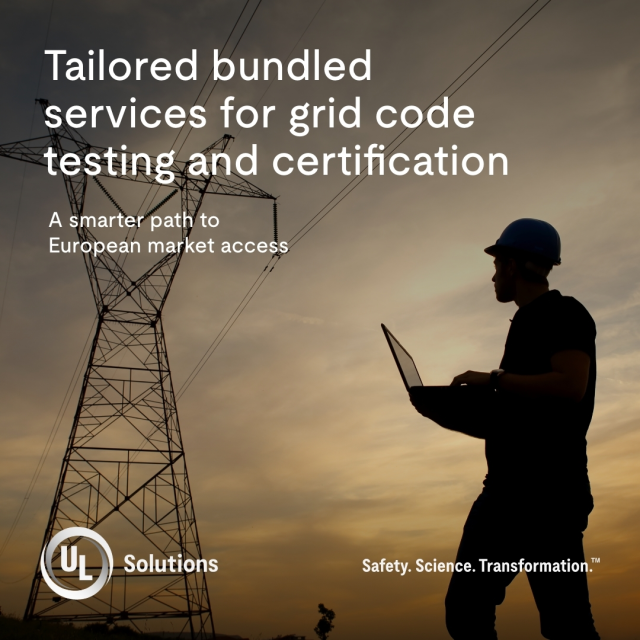 AvinNanjappa's tweet image. At UL Solutions, we offer a consolidated approach to grid code testing and certification that helps manufacturers reduce effort, avoid redundant testing and accelerate time to market. s.ul.com/3VAqCd2 #weareULSolutions #GridCode #GridCodeCompliance #Certification