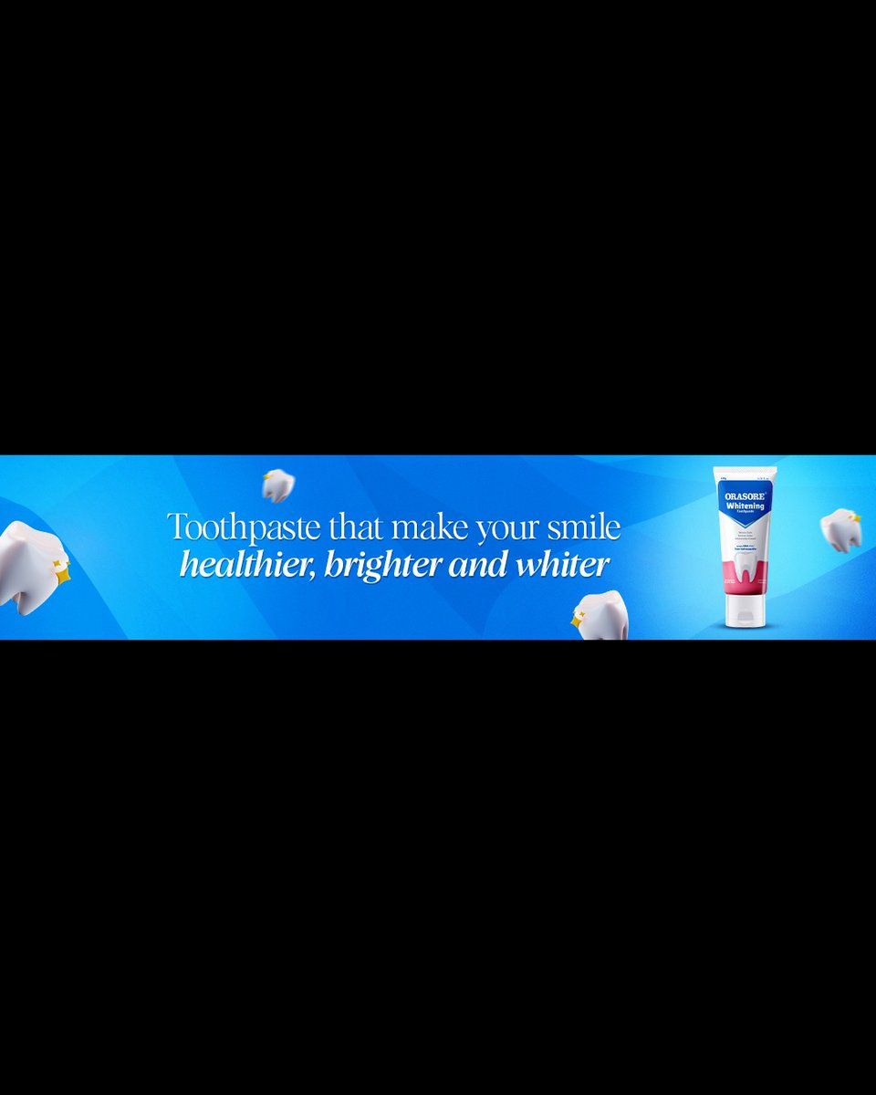 OrasoreDental's tweet photo. Experience all-around protection with stain removal, teeth whitening and gum disease care. Strong, Healthy & Brighter teeth mean smiles that shine with confidence every day.
#ThinnestPost #5120x1080 #NewTrends #Orasore #OrasoreToothpaste #Trending #OrasoreWhiteningToothpaste https://t.co/3LO9rbGZTW