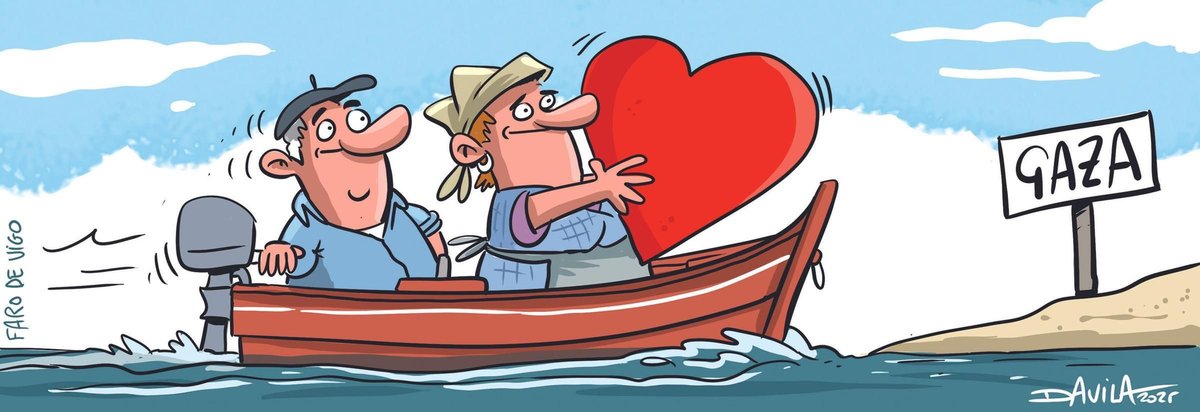 A flotilla ❤️Gaza

Máis viñetas de <a href="/OBichero/">Luis Davila</a> na nosa web 👉 farodevigo.es/opinion/humor/