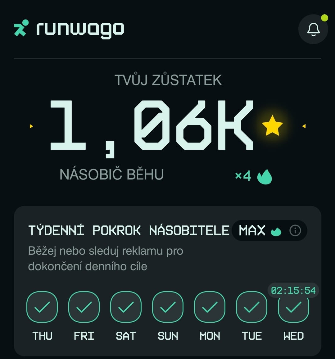 Roman07660254's tweet photo. RUNWAGO running app where you can earn stars while running and exchange them for GARMIN watches.
How simple.
RUNWAGO token challenges this 2 october
 #Runwago #SportFi #Web3 #Token https://t.co/U2zJPv7PoU