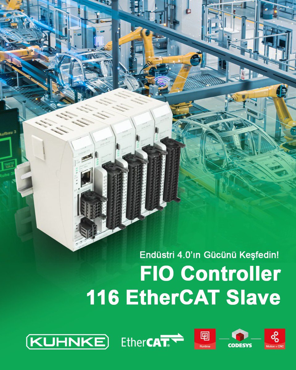 KuhnkeTurkey's tweet photo. 🚀 Endüstri 4.0’ın Gücünü Keşfedin!
#kuhnke #kuhnketurkey #kendrionkuhnke #control #automation #controlautomation #endustriyelotomasyon #makineotomasyonu #otomasyon #plc #IOmodules #SafetyIO #ethercat #canopen #modbus #codesys #scada #programming #FIOcontroller #FIOcontroller116 https://t.co/wNBileJq5u