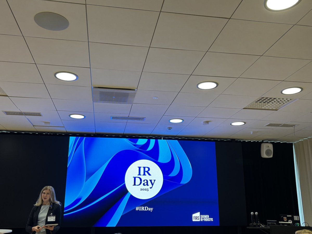 Linde_To's tweet photo. #IRDay alkamassa #Metso’n pääkonttorilla. Paikalla ovat sijoittajaviestinnän ammattilaiset. @maijahongas juontaa rautaisella osaamisella. https://t.co/j5hp9fwTFY