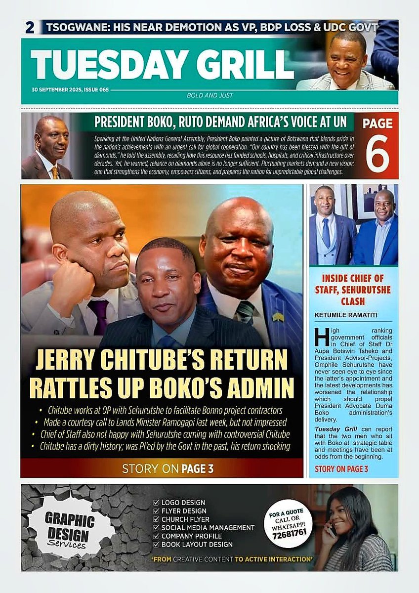 Mwisho, long read.

The Zambian 'ghost' in Botswana.

Jerry Chitube is a mysterious man.

Zambians don't know him. But Batswana do. 

He exists in name only. 

Few have met this man. He barely has a face to his identity. 

But Chitube is one of the most influential men in the