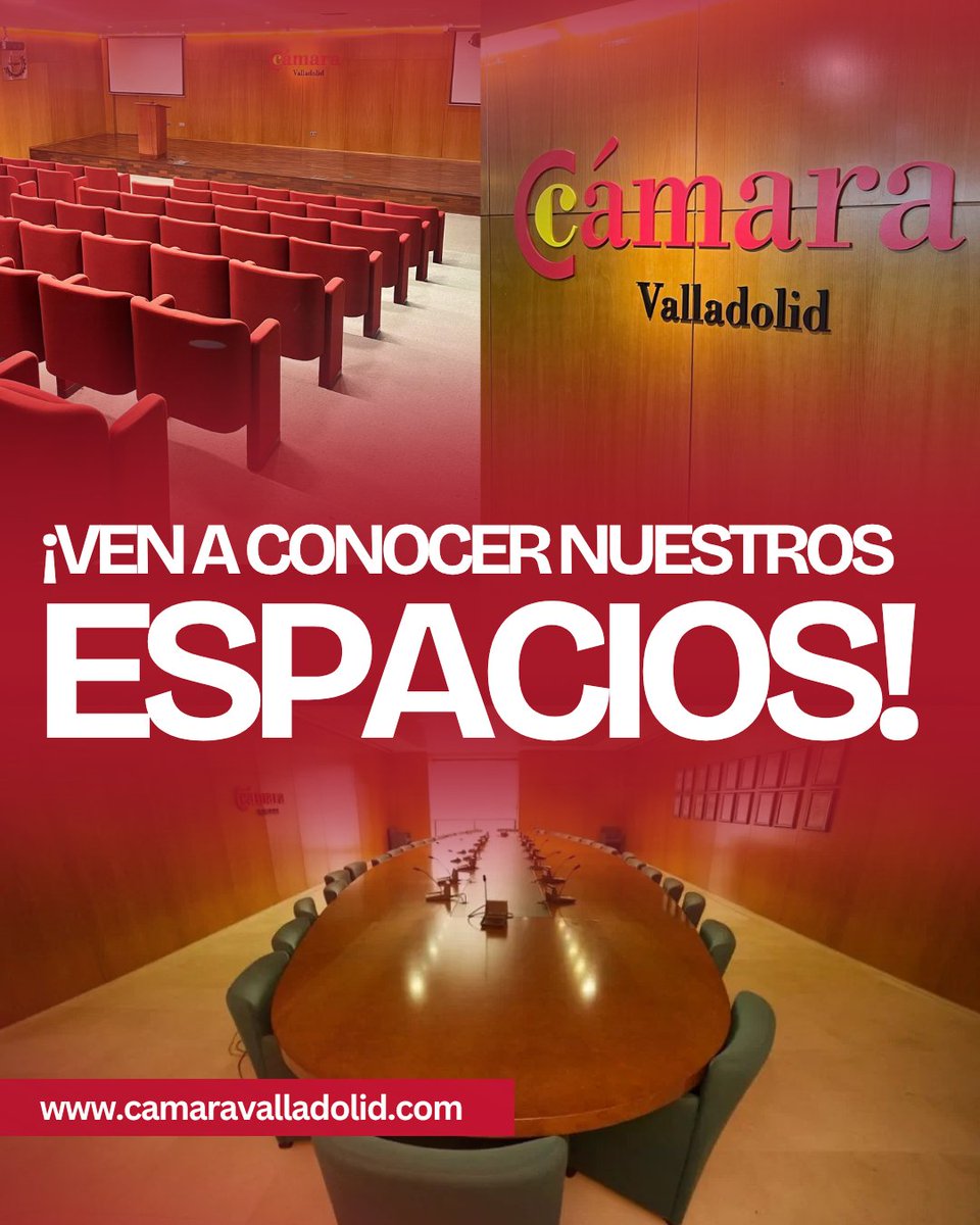 🎉Organiza tu evento con nosotros

Ponemos a tu disposición un equipo de expertos que cuidará cada detalle para que el resultado sea impecable

Convierte tu evento en inolvidable📆

📞983 370 400 📧espacios@camaravalladolid.com

#Eventos2025 #EspaciosCámara #CámaraValladolid