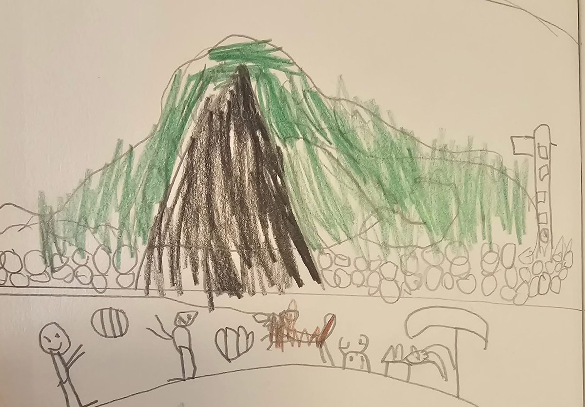 From the park to Snowdon - Year 2 have been thinking about different places we could explore as artists and using pencils to illustrate these places!