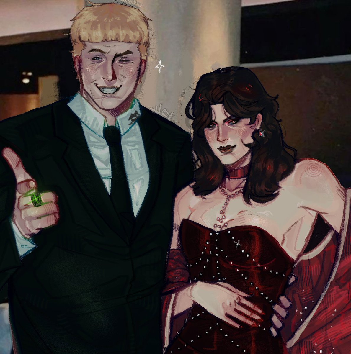 exqrcism__'s tweet photo. Commish for @ladywesker1 Vera and Guy Gardner ✨ Soon we will get to this moment in our writing trust. Ty once again for comming me slime https://t.co/R05bplWnHz