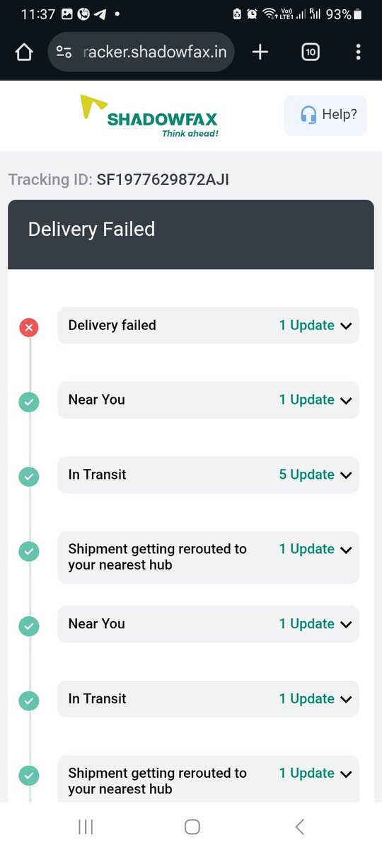 yatingoel06's tweet image. Nice trick, @AJIOLife. Show exciting offers, take orders, and then cancel without even trying to deliver. At this point, it's not shopping, it's a gamble. #AjioFails #OnlineShopping @AjioCares @AJIOLife @vineethnair8
@shadowfax_in