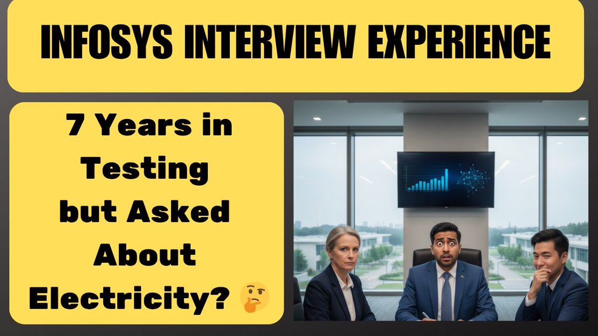 rdautomation's tweet image. youtu.be/6rCBqezCeck
New video on Infosys Interview Experience is out.
Like, Share &amp;amp; Subscribe our channel.
#testingjobs #qajobs #rdautomationlearning