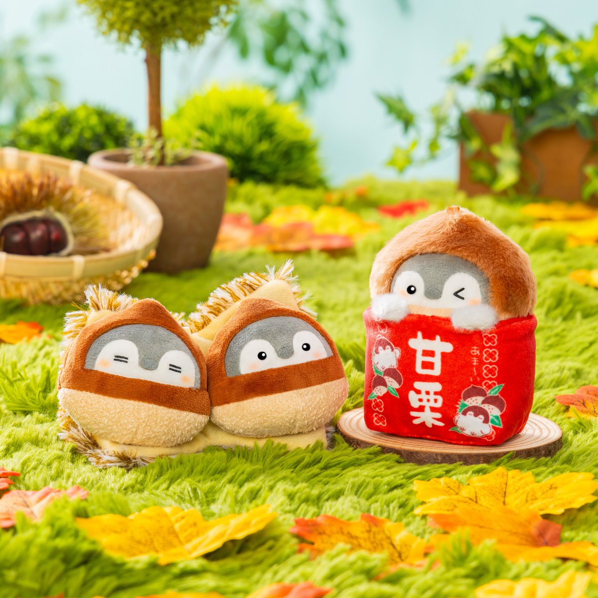 🍀予告🍀 #コウペンちゃん ほかほかあつあつ甘栗さんな平たい