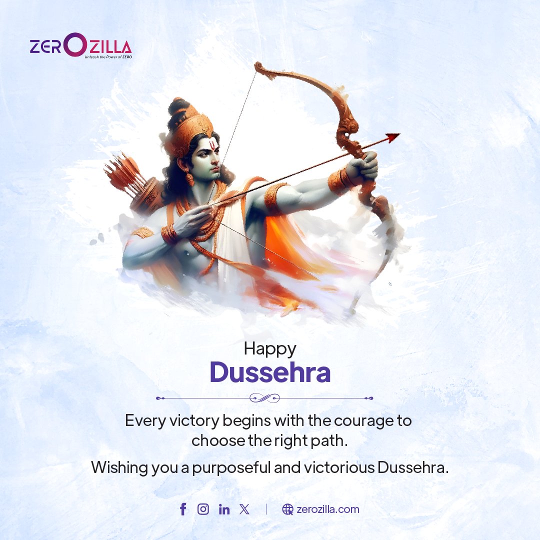 Zerozilla_com's tweet image. 𝐖𝐢𝐬𝐡𝐢𝐧𝐠 𝐲𝐨𝐮 𝐚 𝐇𝐚𝐩𝐩𝐲 𝐃𝐮𝐬𝐬𝐞𝐡𝐫𝐚 𝐟𝐫𝐨𝐦 𝐙𝐞𝐫𝐨𝐳𝐢𝐥𝐥𝐚

Dussehra reminds us that great victories aren’t won in a moment but they are earned through clarity, conviction, and consistent effort. 

#Zerozilla #DussehraVibes