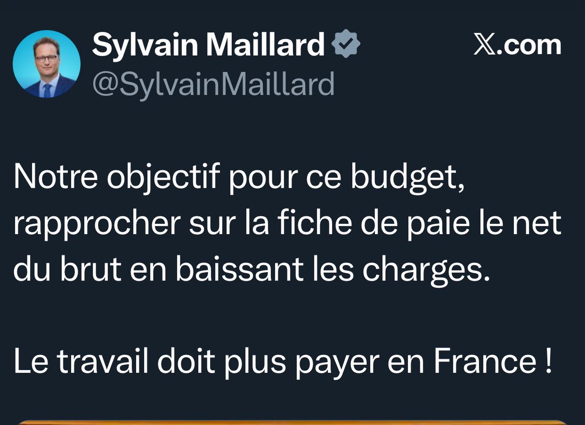 “ Baisser les charges revient à baisser les cotisations donc dans la logique macroniste à exiger encore plus de sacrifices de la part des français, tout en finissant de désintégrer le service public, et tout ceci en n’augmentant pas d’un euro les salaires, puisque c’est la partie