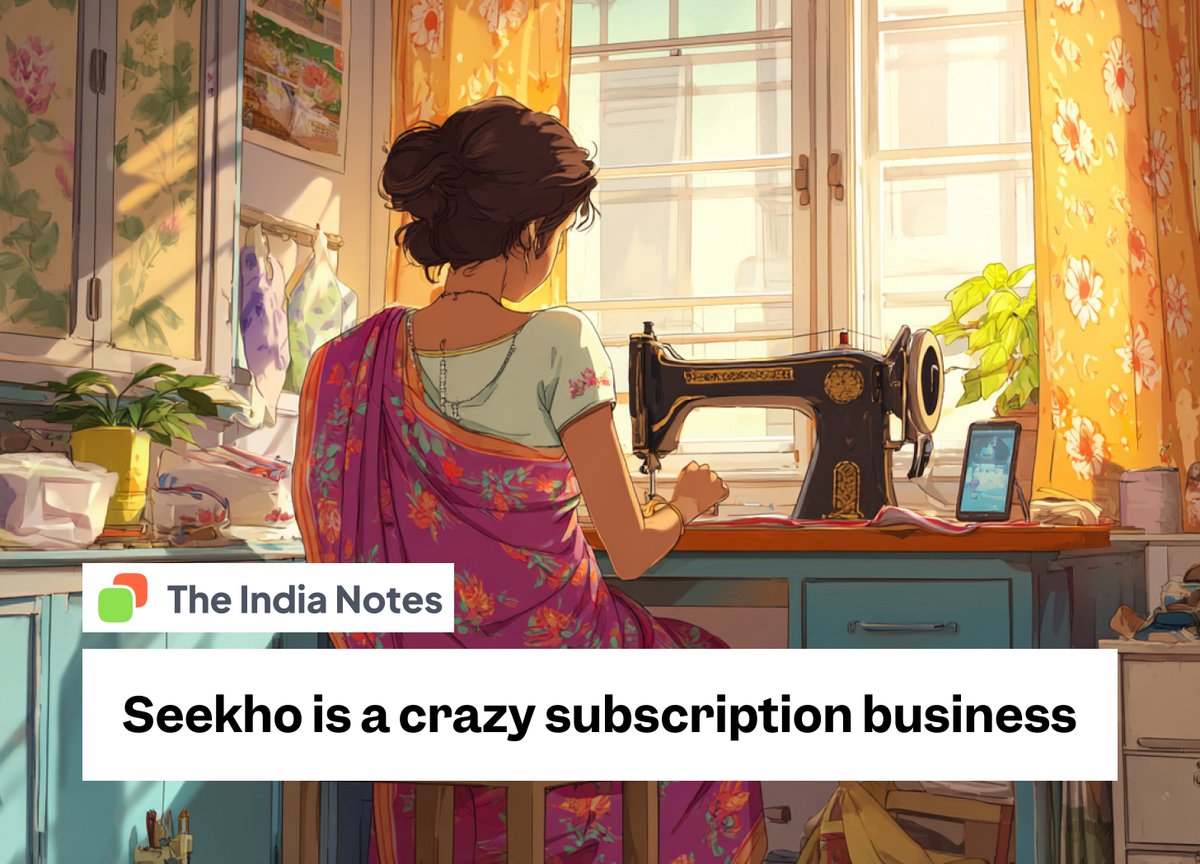 dharmeshba's tweet image. Why would someone pay for videos that are available for free on Youtube and Instagram?
And yet Seekho has convinced millions of Indian to pay monthly subscription fee to watch reels!
My most comprehensive breakdown of a product till date for The India Notes newsletter.
Read…
