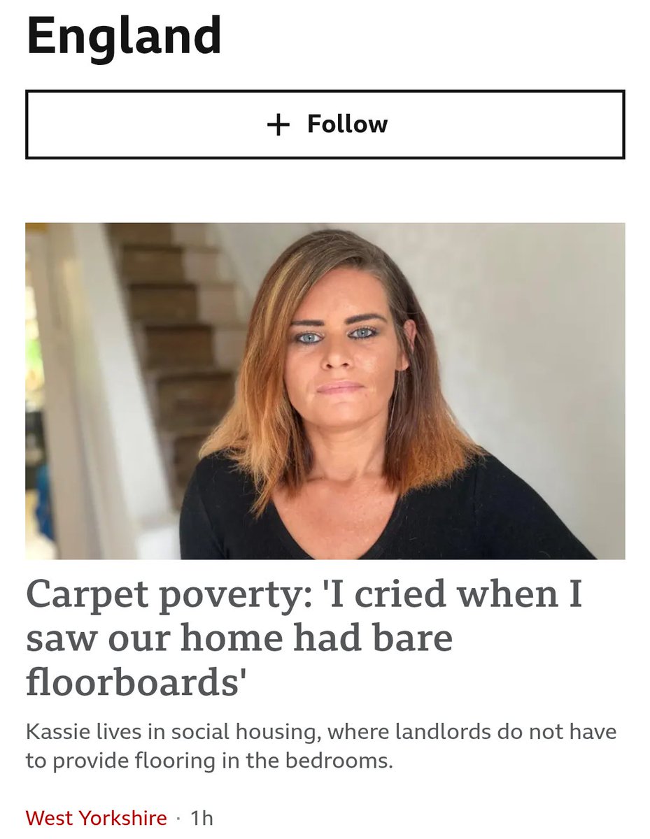 Bertaton's tweet image. In the UK the state will give someone a free or cheap house and they will complain they didn't get carpets