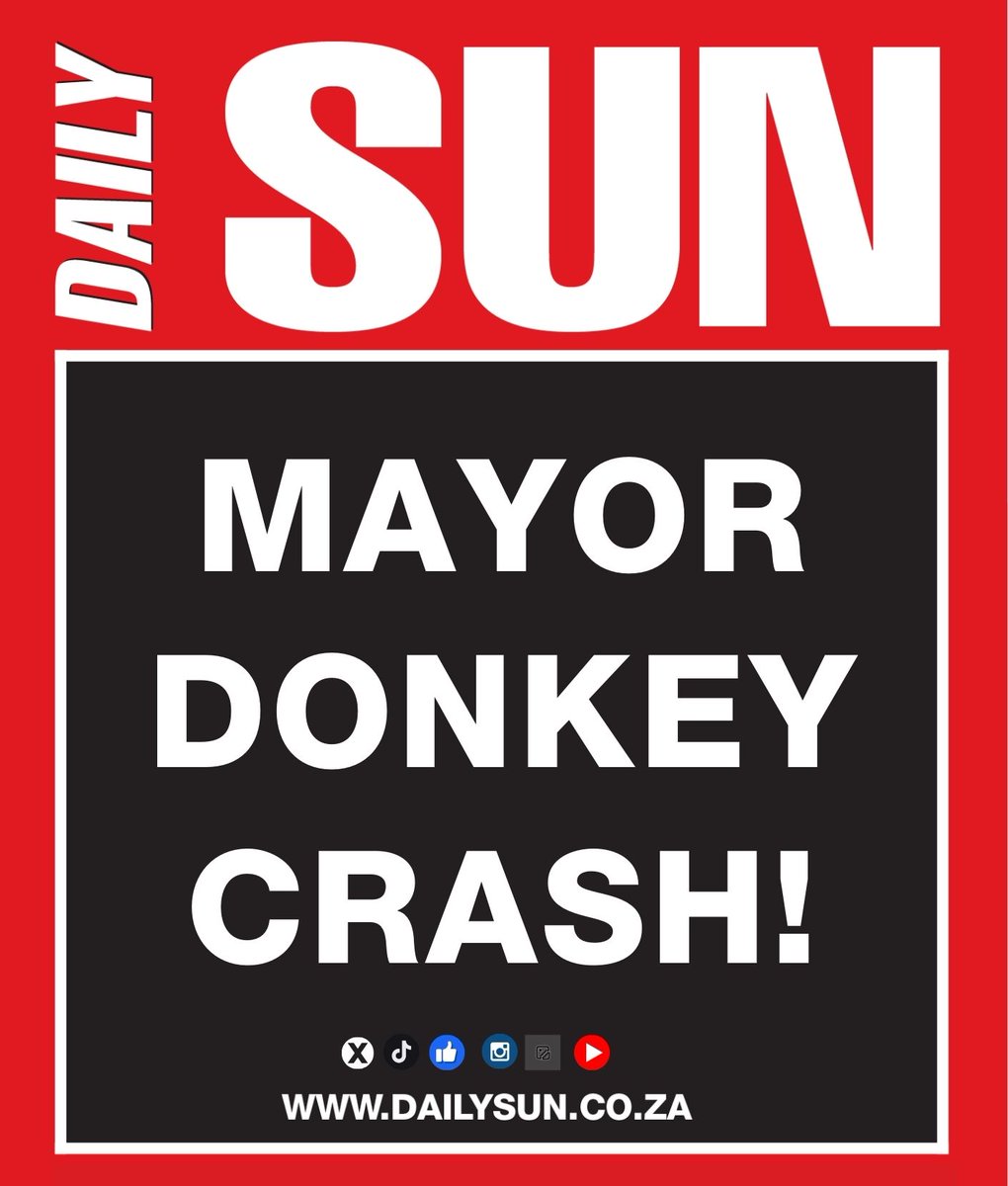 dailysunsa's tweet image. Mayor survived car accident after trying to avoid donkey, lost control of municipal Nissan Navara. Injured eye, teeth &amp;amp; body - 3 weeks off work 💔
Click here to read more 👇
snl24.com/dailysun/news/…
#CarAccident #SpeedyRecovery #AnimalCollision