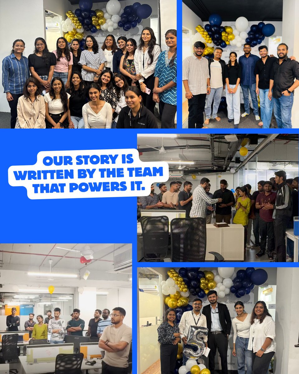 techdomesolves's tweet image. This is how Techdome&apos;s 5 year  celebration looked like!💙

From our very first project to building automations that power businesses today, this milestone belongs to every teammate, client, and supporter who believed in us.

Here’s to the next 5 years of innovation!🚀

#Techdome…