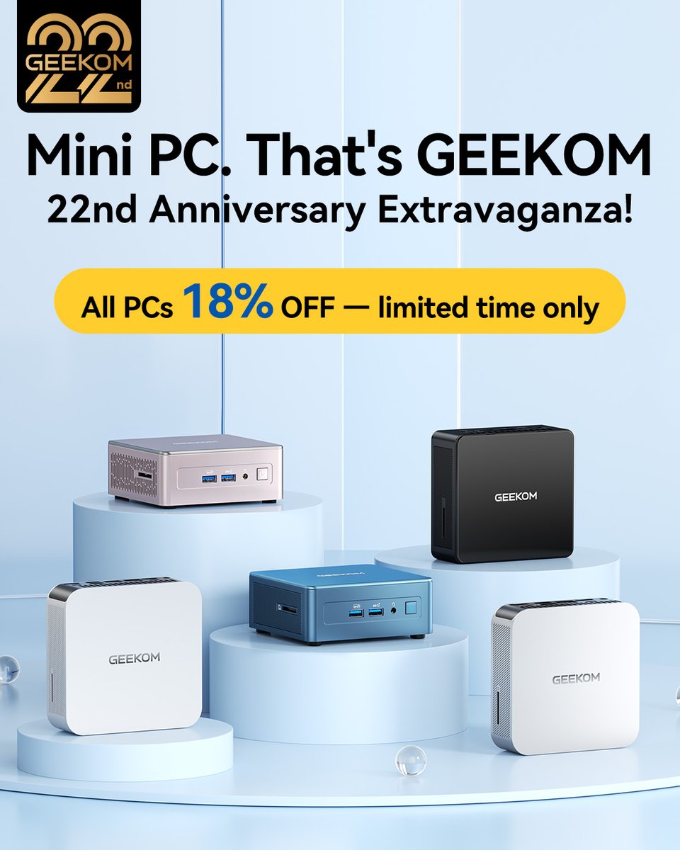 geekompc's tweet image. 👀 First look — which Mini PC do you think is the real performance beast? 💻⚡
Cast your vote in the comments!
Whichever you pick, you can snag it right now for 𝟏𝟖% 𝐎𝐅𝐅 with code: 𝐆𝐄𝐄𝐊𝐎𝐌𝟐𝟐🎂
Mini PC, That's GEEKOM👉🔗geekompc.com/mini-pc/
----
#GEEKOM #MiniPC…
