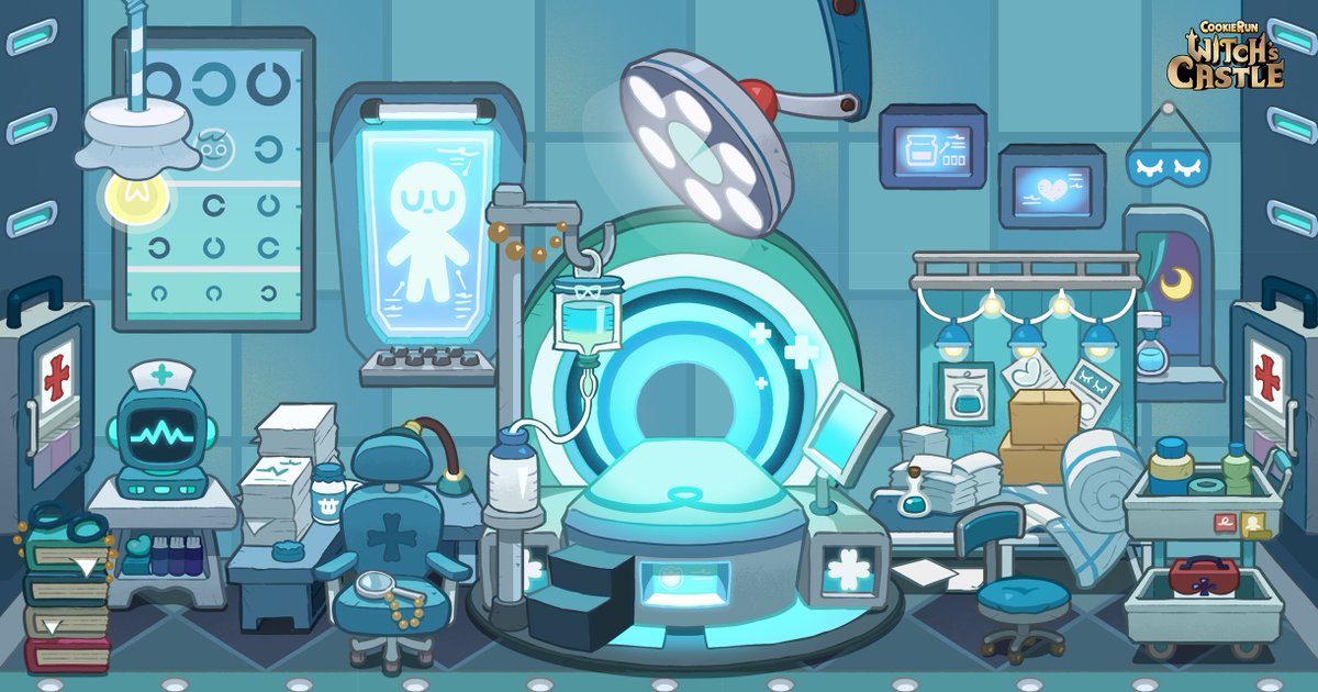 Piles of medical records and patient files adorn this weary doctor's room. Despite there being a first aid cot at his disposable, it's barely shown any signs of use!
This room stands as a testament to his unwavering sense of duty to his patients.