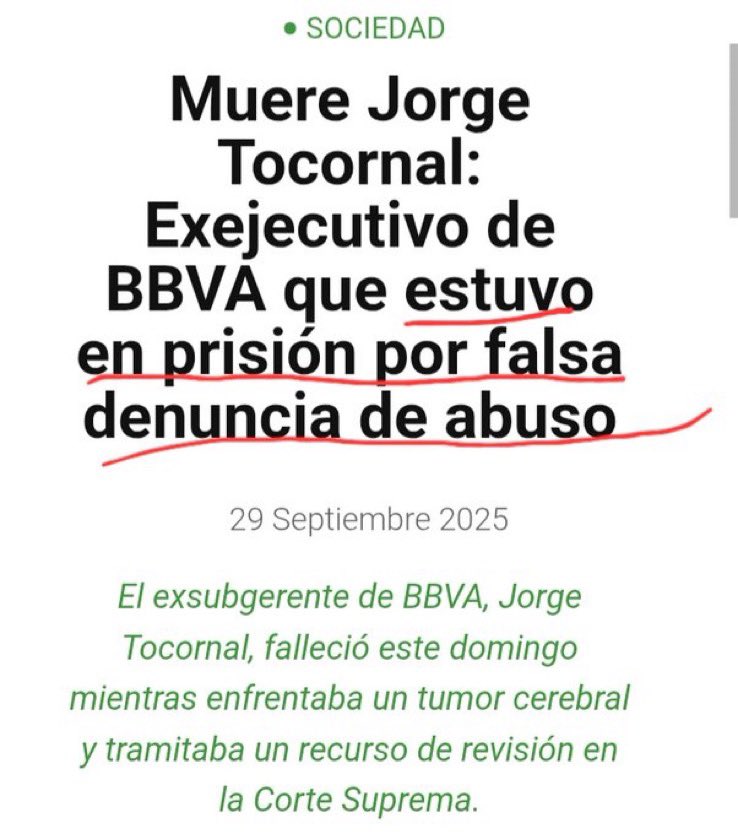Falleció Jorge Tocornal pone en evidencia una grave falencia en nuestro Sis. Judicial.En los casos de denuncias por VIF,la justicia suele otorgar respaldo inmediato a la mujer,sin un análisis exhaustivo ni imparcial,mientras instala de manera automática la condena sobre el hombre