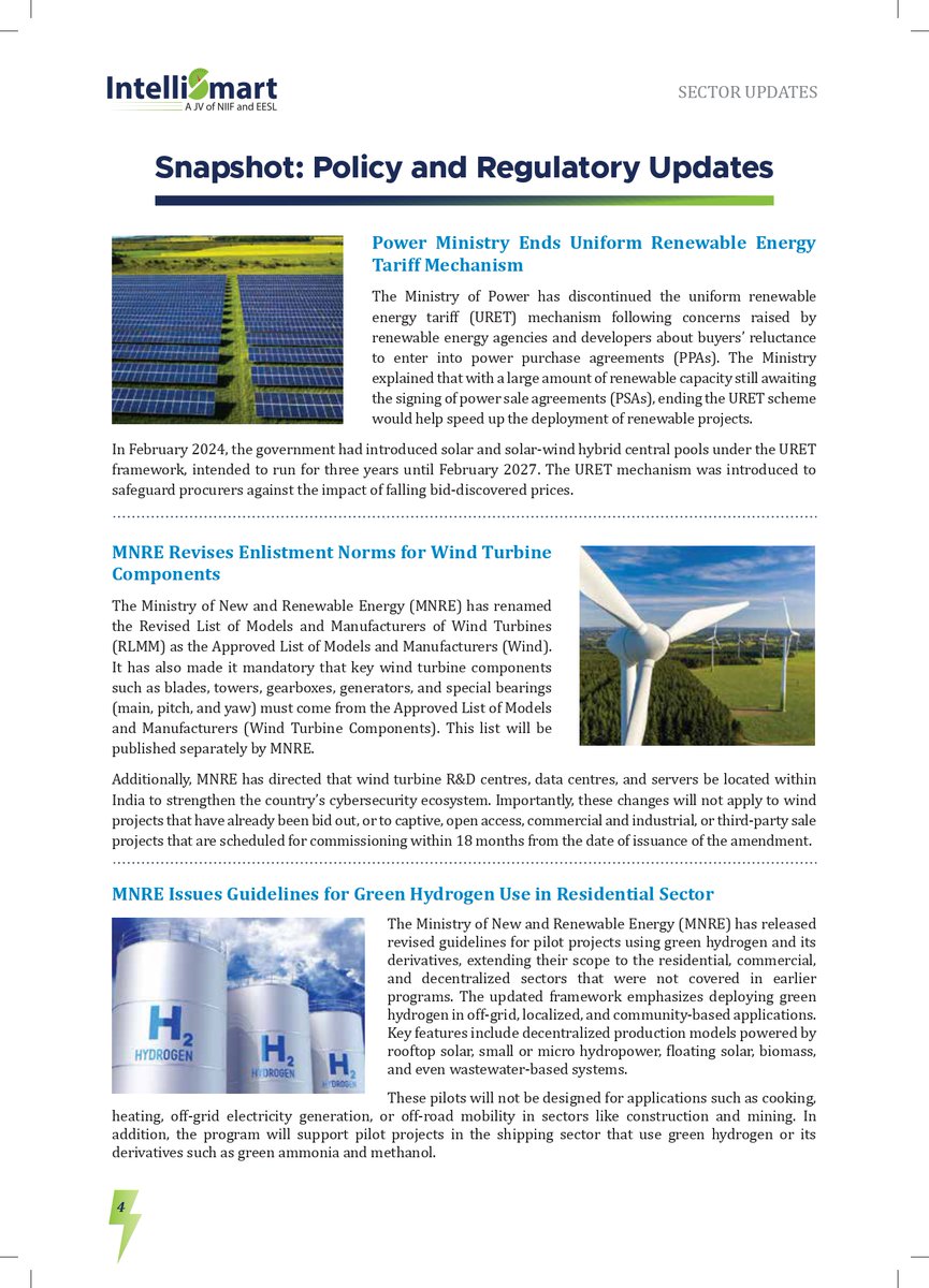 Intelli_Smart's tweet image. Want to stay ahead with the latest insights from India’s #powersector?
K-Xchange, India’s only smart metering newsletter by @Intelli_Smart, brings you a monthly round-up of the most significant developments. The latest edition covers updates on:
➡️Power Ministry Ends Uniform…