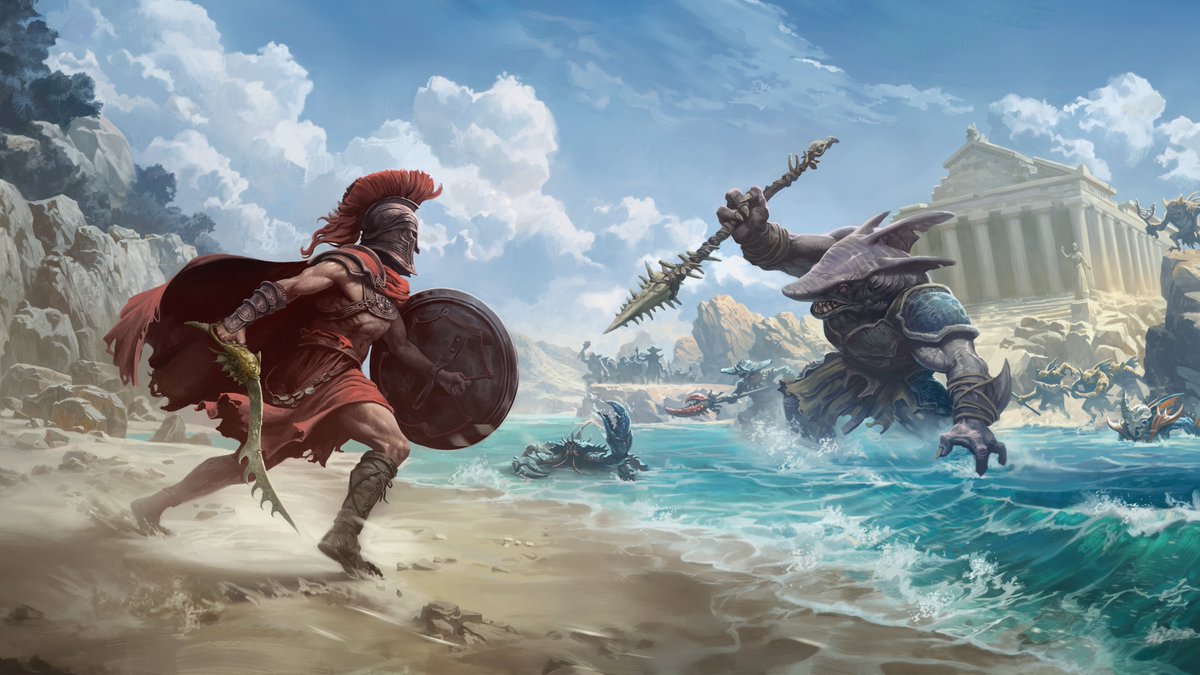 TitanQuestGame's tweet photo. The next Titan Quest II chapter is live now and introduces the Northern Beaches! 🌊

This update brings new enemies and bosses, fresh skills for all masteries, and plenty of surprises hidden along the uncharted shore. Are you ready to continue your odyssey? https://t.co/pOOLvykvTW