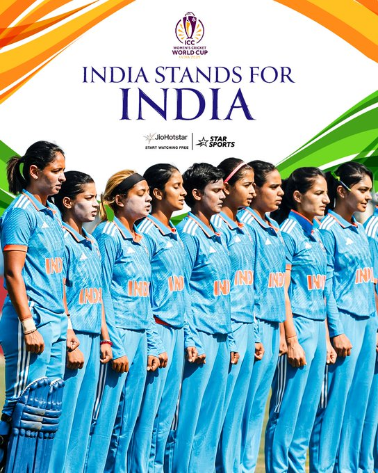 🗣 𝙄𝙣𝙙𝙞𝙖, 𝙄𝙣𝙙𝙞𝙖!  
Time to cheer the #WomenInBlue as they gear up for the #CWC25 opener vs Sri Lanka! 📷#CWC25 📷  | TUE, SEP 30, 2 PM on Star Sports &amp; JioHotstar! | #BelieveInBlue #GenerativeAI #Blue
