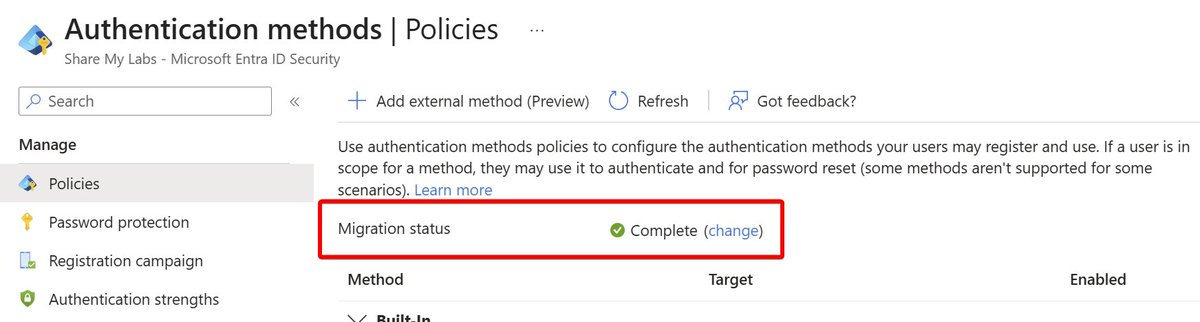 NathanMcNulty's tweet image. Tomorrow is the last day. If your Authentication methods doesn't look like this, I hope it's just because you are using Dark Mode ;)