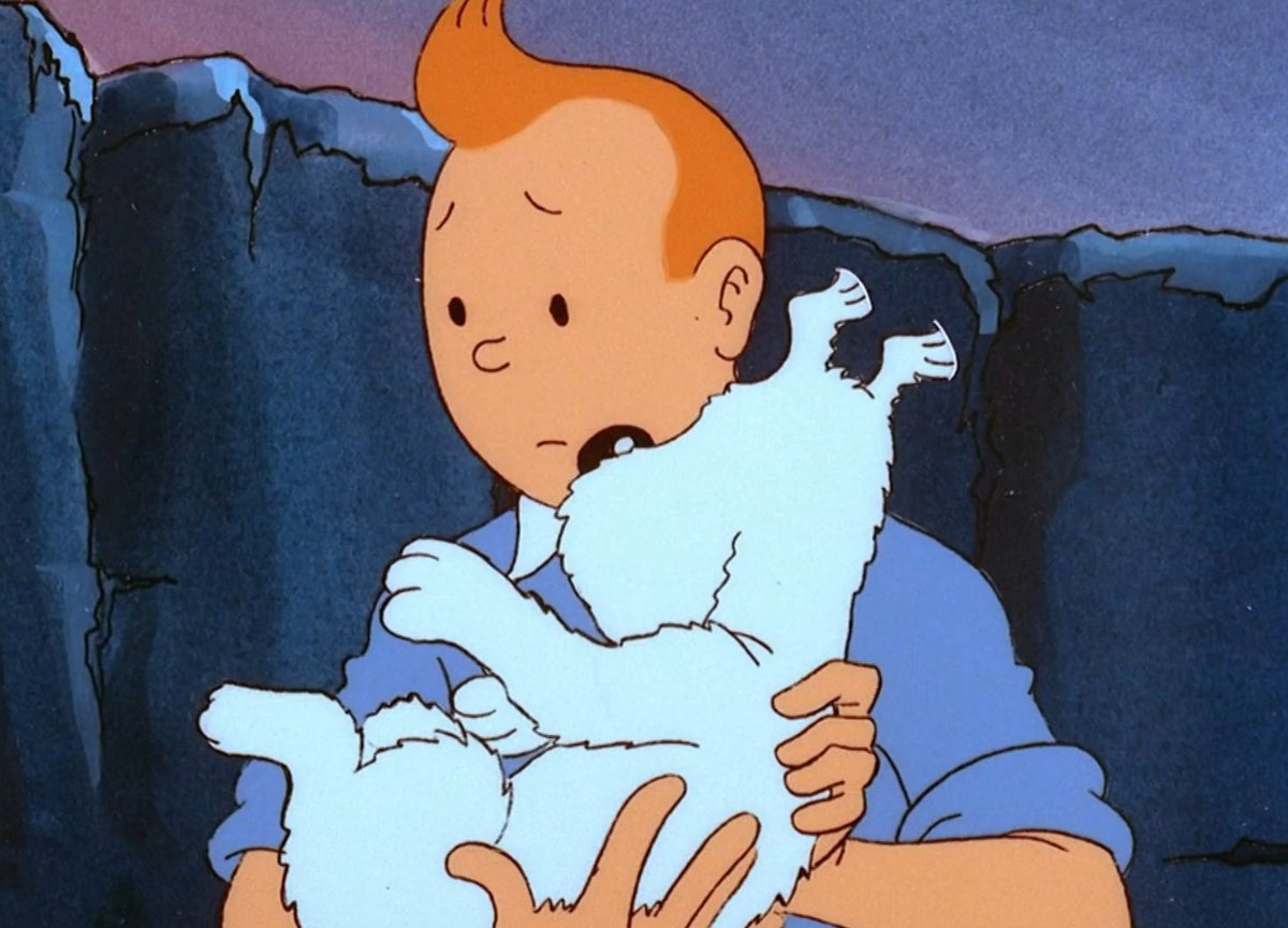 So cute when he cradles snowy like a baby