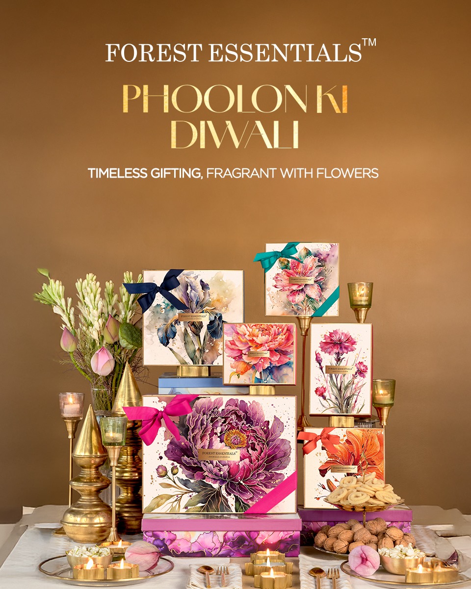 TheGVKone's tweet image. Gifting, elevated. ✨ The Forest Essentials "Phoolon Ki Diwali" Gifting Guide is here!
Timeless beauty, wrapped in art, and fragrant with flowers. 🎁 Tap to shop our luxurious Diwali collection.

#ForestEssentials #Diwali #DiwaliGiftBox #PhoolonKiDiwali #LuxuryGifting