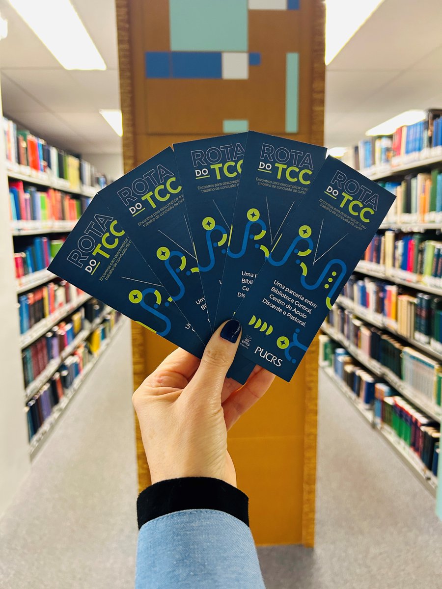Biblioteca PUCRS (@bibliotecapucrs) on Twitter photo 📢 Alunos em fase de TCC! No próximo sábado acontecerá o segundo encontro do Rota do TCC: um evento realizado pela Biblioteca Central, Centro de Apoio Discente e Pastoral. A atividade vale horas complementares! Garanta a sua vaga: webapp.pucrs.br/inscricao-sipr… 📢 Alunos em fase de TCC! No próximo sábado acontecerá o segundo encontro do Rota do TCC: um evento realizado pela Biblioteca Central, Centro de Apoio Discente e Pastoral. A atividade vale horas complementares! Garanta a sua vaga: webapp.pucrs.br/inscricao-sipr…