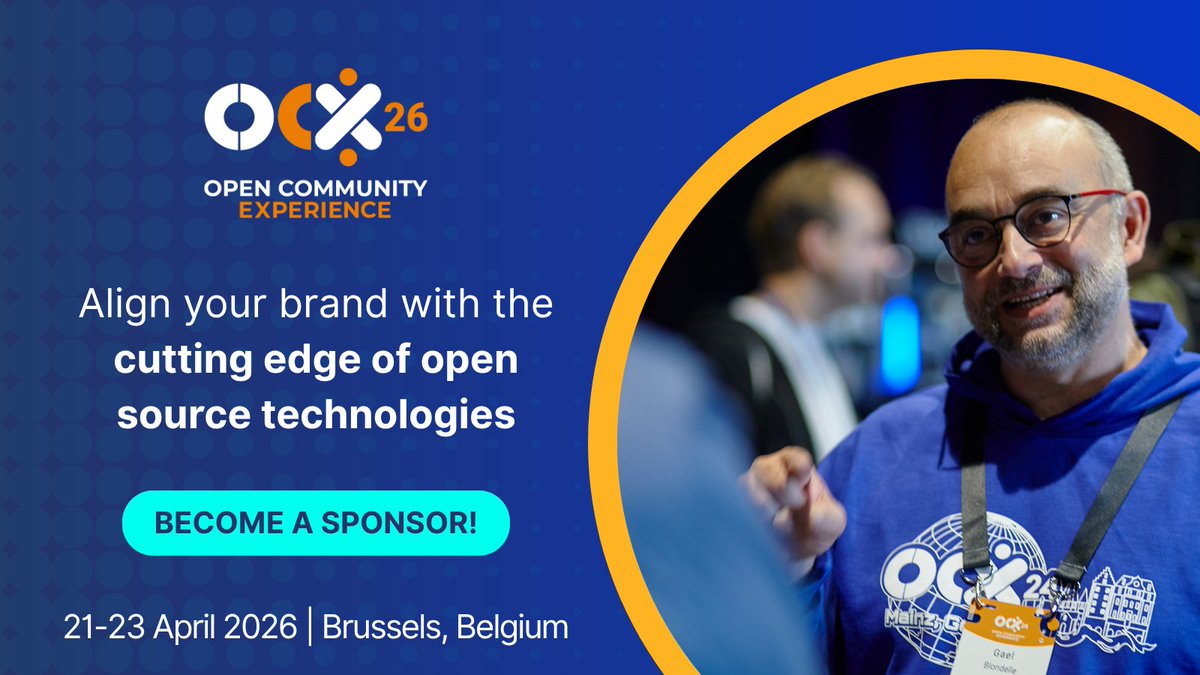 By sponsoring #OCX26, you’ll become part of a shared story across six communities. 

Here’s what you get: 
🌟 Cross-industry visibility
🌟 Brand leadership
🌟 Direct engagement
🌟 Community impact
 
👉 Explore our sponsorship levels and flexible add-ons: hubs.la/Q03KLxrj0