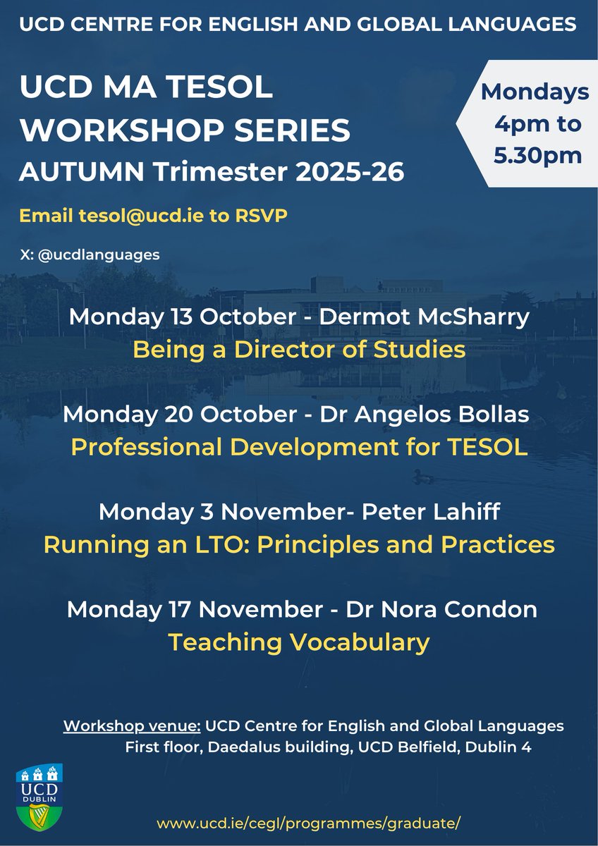 UCD Centre for English and Global Languages tweet media