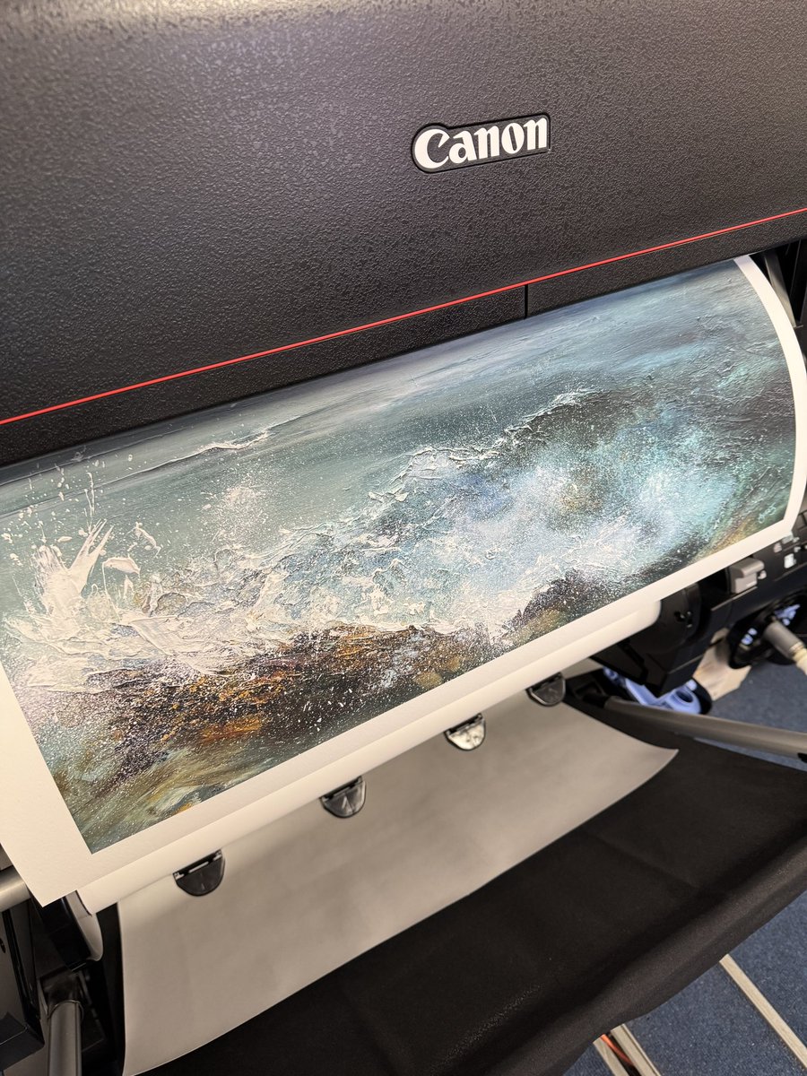 Another giclée print today. 🖼️ 

Upload your files and order online at ⬇️

dotprint.co.uk 👨🏻‍💻