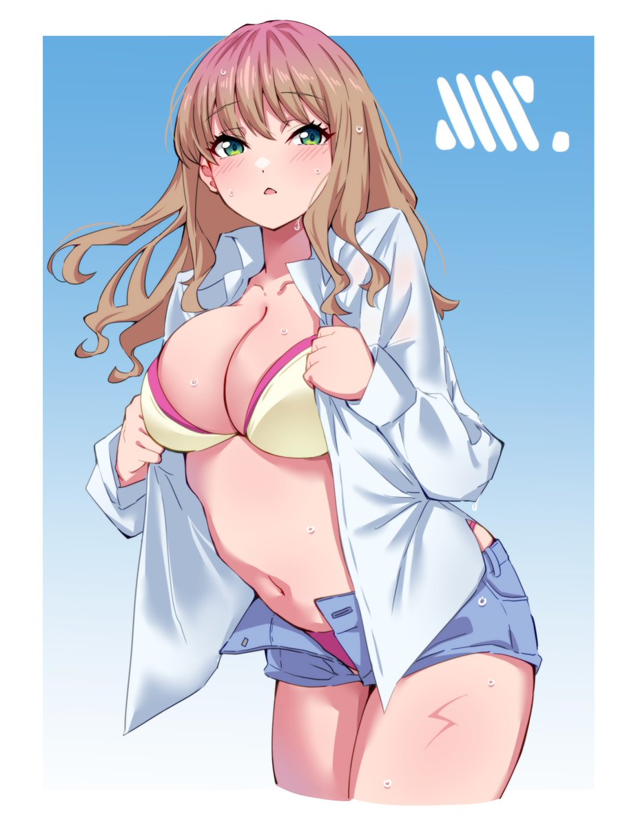 #今月描いた絵を晒そう
なんか水着ばっか描いてました 