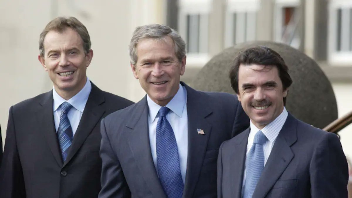 Trump, Tony Blair... ¿Y Pedro Sánchez? 

El trío de las Azores 2.0

Al final, el plan del gobierno "más progresista del mundo"  es apoyar la propuesta de un gobierno de extrema derecha y un Estado genocida