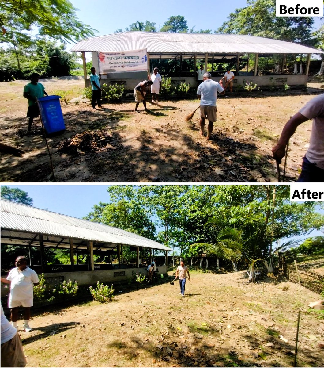 दिनांक 30.09.25 को ‘स्वच्छोत्सव - स्वच्छता ही सेवा' पखवाड़ा के तहत ग्राम डुमरीगुडी में ग्रामीणों के साथ स्वच्छता अभियान चलाया गया |
#SHS2025 #SwachhataHiSeva2025 #Swachhotsav #SwachhBharatAbhiya
<a href="/SwachhBharatGov/">Swachh Bharat Urban</a>
<a href="/swachhbharat/">Swachh Bharat Mission - Grameen</a>
<a href="/MoHUA_India/">Ministry of Housing and Urban Affairs</a>
<a href="/MoJSDDWS/">Department of Drinking Water & Sanitation (#DDWS)</a> 
<a href="/SSB_INDIA/">Sashastra Seema Bal</a>
<a href="/SSBFTRGUWAHATI_/">SSBFTRGUWAHATI</a>