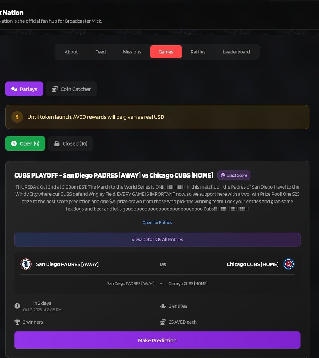 KurruptOG2's tweet image. @dcommunity_main Sir GM GM ☀ 
I think this game is slated for tomorrow not Thursday. Folks who key in predictions late might miss it thinking it's on the 2nd (Thursday) The game plays tomorrow. Thanks
