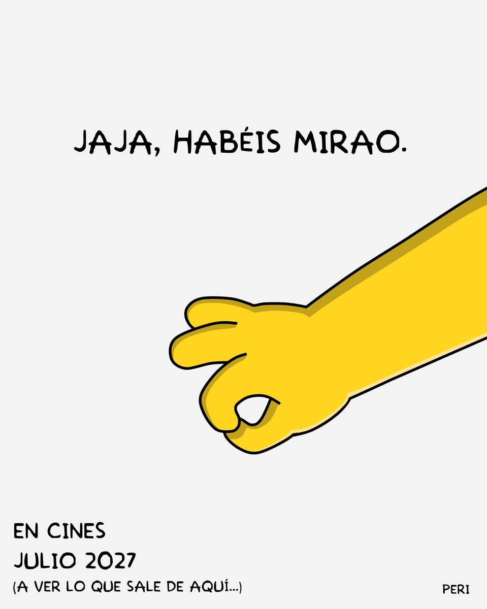 Este sería el cartel de la nueva película de Los Simpson si <a href="/20thCenturyES/">20th Century Studios España</a> y <a href="/DisneySpain/">Disney España</a> no le tuvieran miedo al éxito.

#Parodia #LosSimpson #LosSimpson2 #TheSimpsons #TheSimpsons2 #TheSimpsonsMovie #TheSimpsonsMovie2 #LosSimpsonLaPelicula #LosSimpsonLaPelicula2