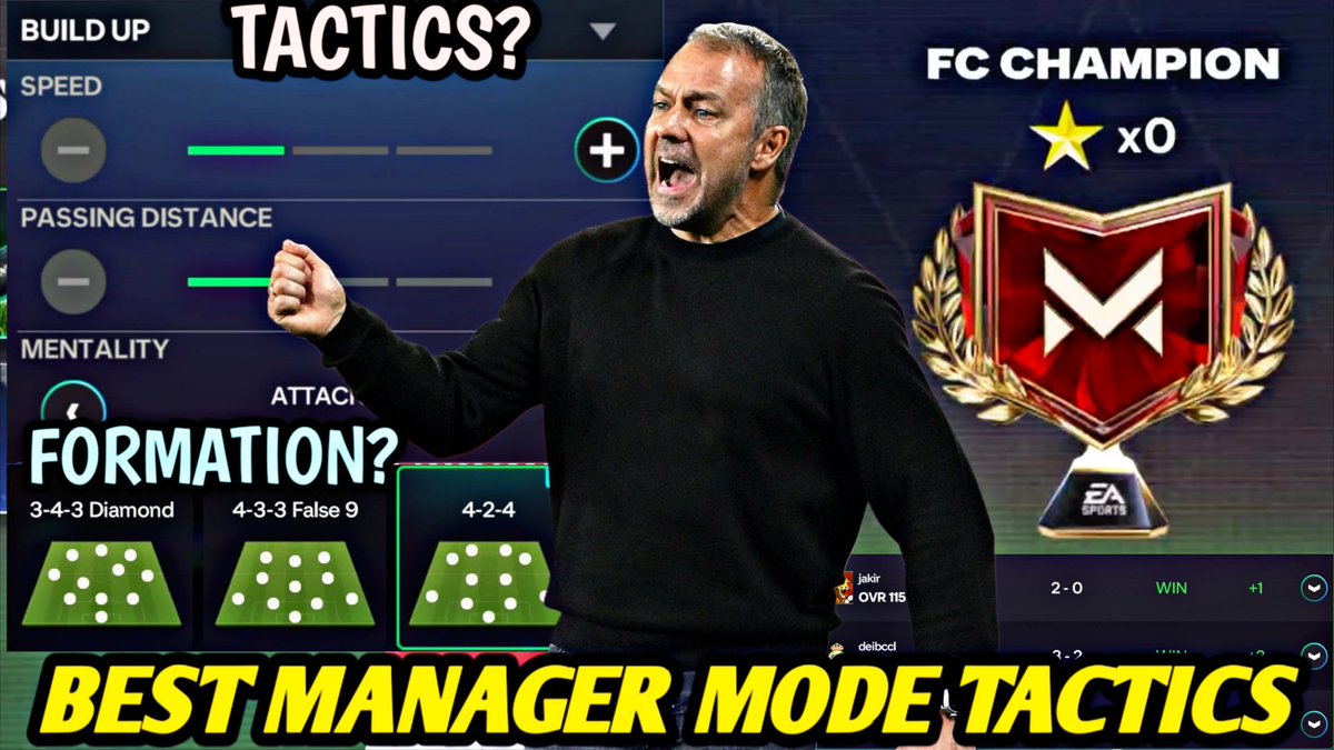 The best tactics to reach FC Champion in Manager mode in FC Mobile 26
Check it out here:
youtu.be/vNWhmdR1rvw?si…

#fcmobile 
#fcmobile26