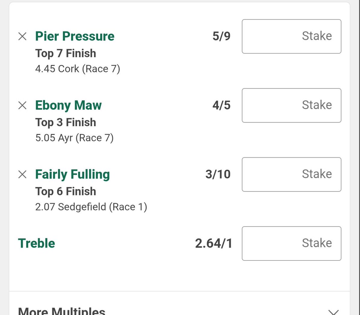 otto_bets's tweet photo. ✅ HORSE TREBLE 

@ 3.64 ODDS 🔥

LOAD TO SLIP IN COMMENTS 👇 https://t.co/ZuGyeDYQhb