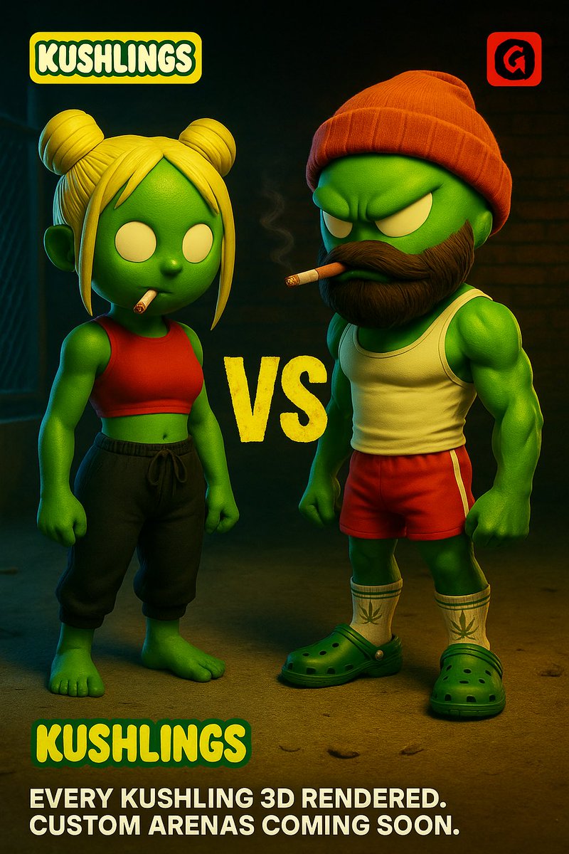 Got your Kushling already? 
Minting now on <a href="/MagicEden/">Magic Eden 🪄</a> …

By <a href="/kokid951/">NFT kid “Keith Berry”</a> and artist <a href="/BryanVeeApe/">Bryan Vee</a> 
Huge partnership with <a href="/gkoi0x/">GKOI</a>