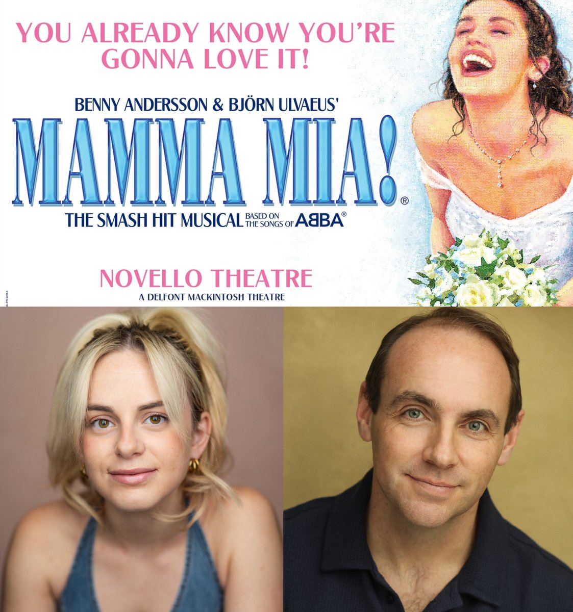 Wishing <a href="/Ellie_kingdon/">Ellie Kingdon</a> (Sophie) and <a href="/Dan_Crowder1/">Daniel Crowder</a> (Harry)  a wonderful first performance of <a href="/MammaMiaMusical/">MAMMA MIA!</a> at The Novello Theatre! | Casting by David Grindrod CDG for <a href="/GrindrodBurton/">GRINDROD BURTON CASTING</a>.